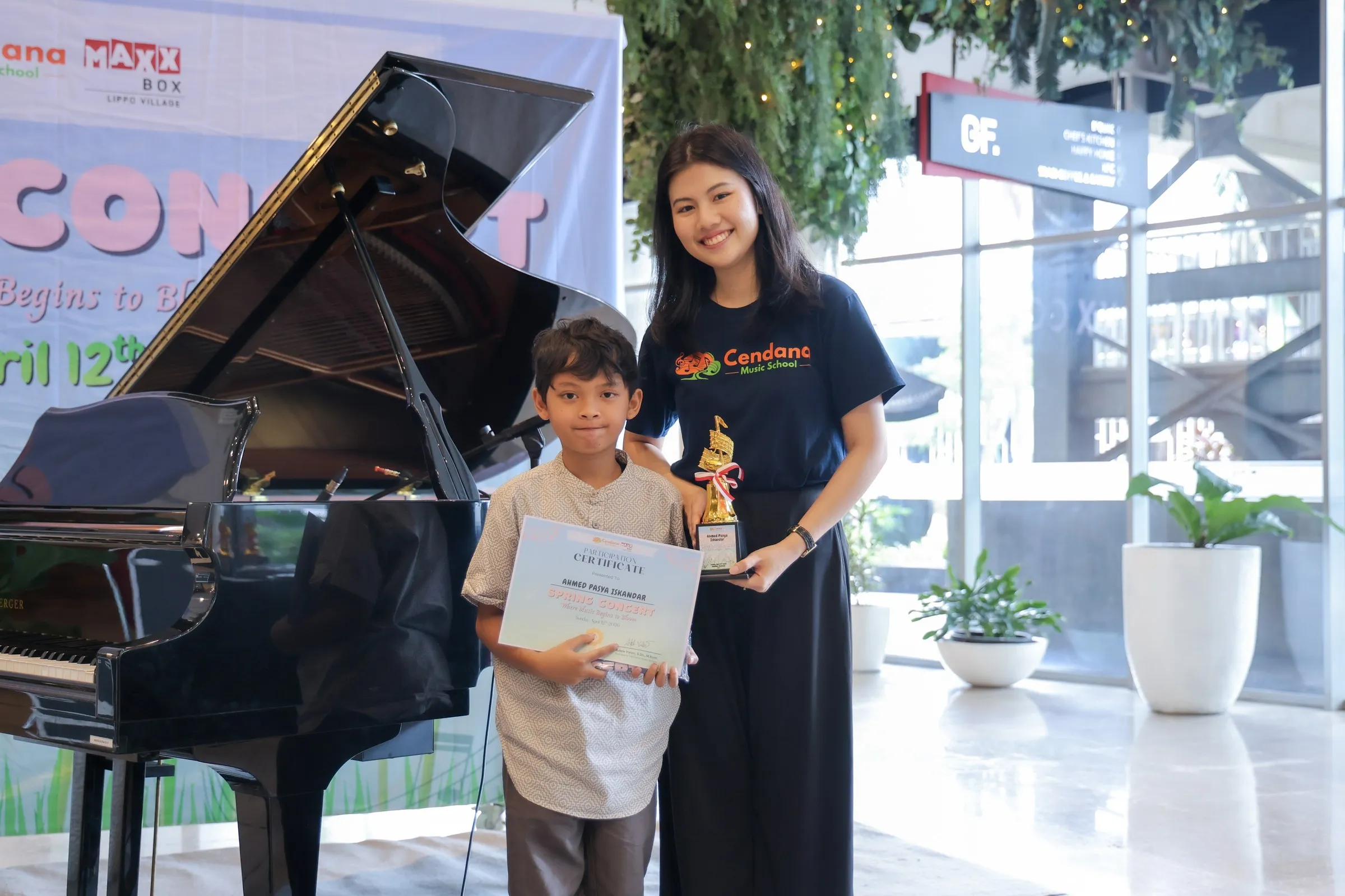 Murid Cendana Music School tampil di acara Spring Concert 12 April 2026