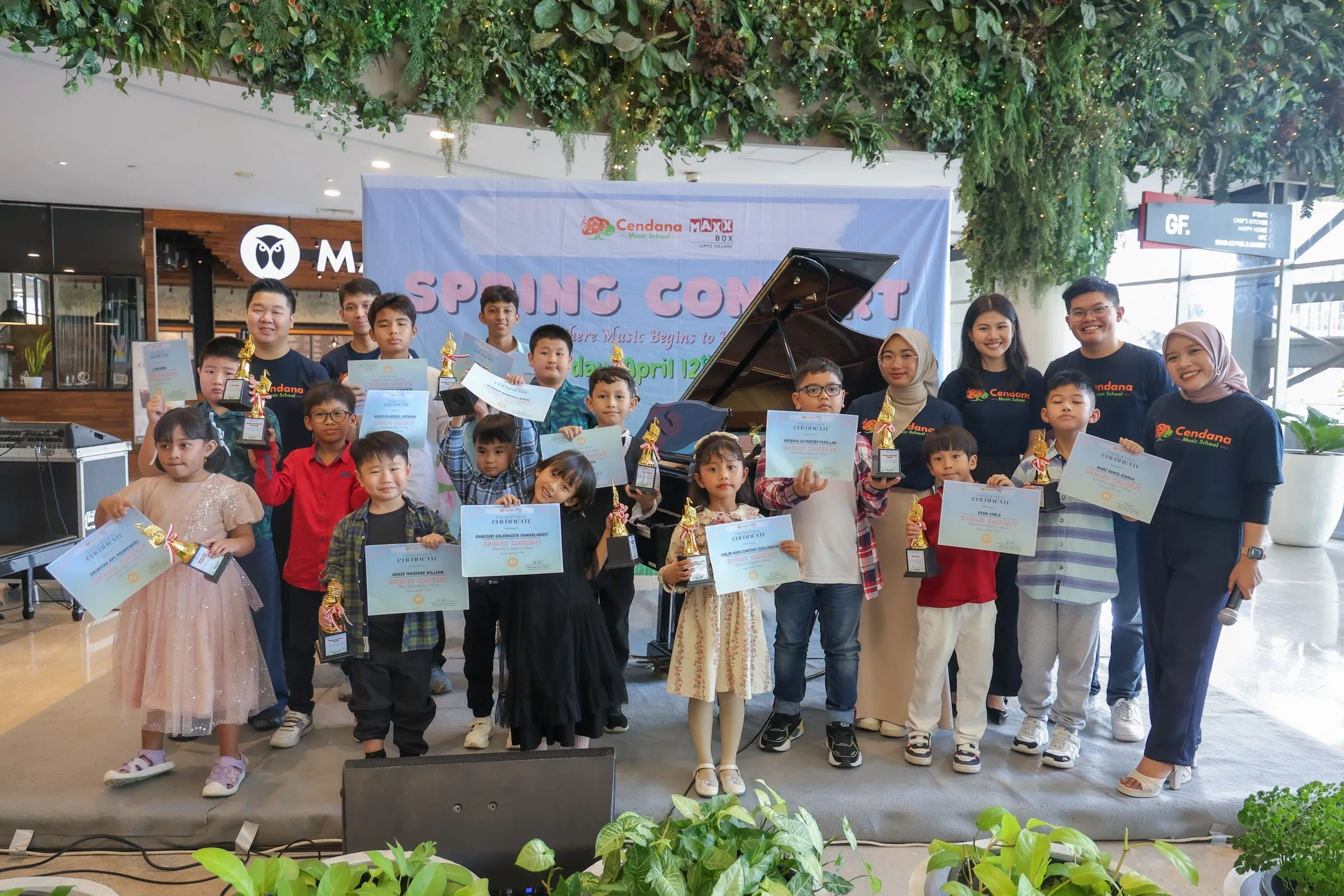 Murid Cendana Music School tampil di acara Spring Concert 12 April 2026